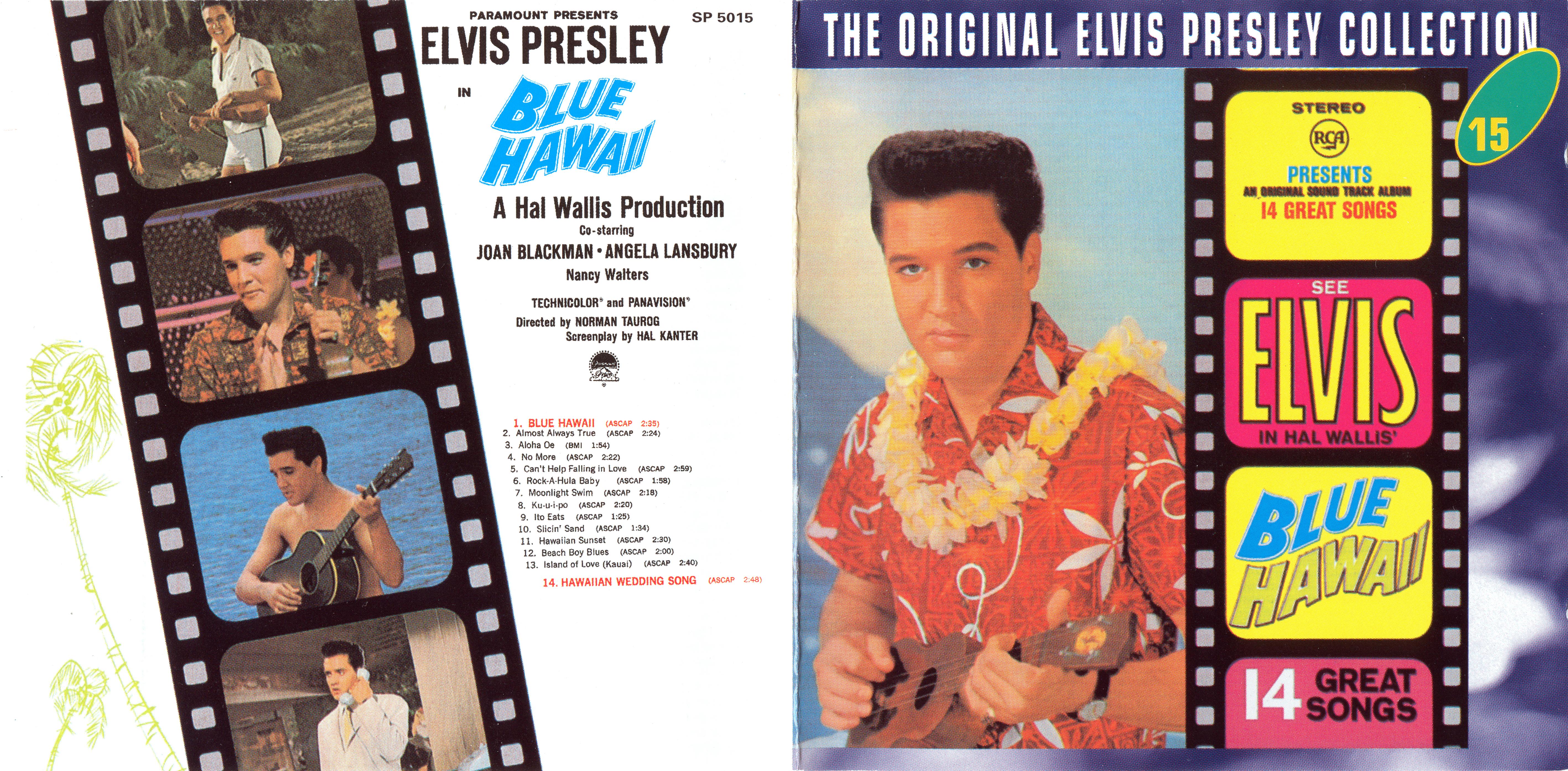 Elvis Presley  The Original Elvis Presley Collection 15; Blue Hawaii : Front + Inlay